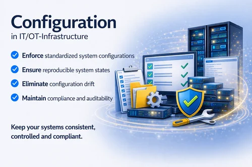 Infrastructure Configuration Management with UPTR and Ansible ensuring consistent system states and compliance