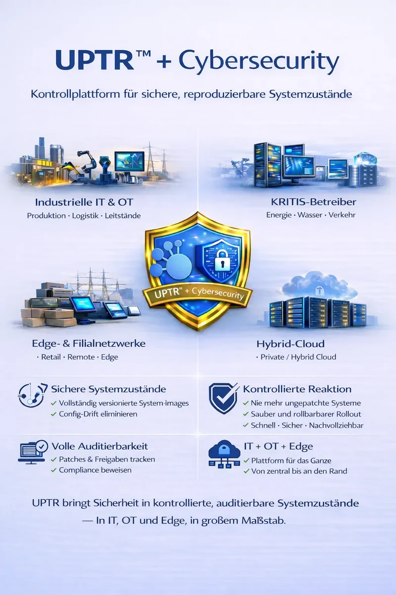 Secure IT and OT infrastructure operations with compliance by design and automated policy enforcement using UPTR