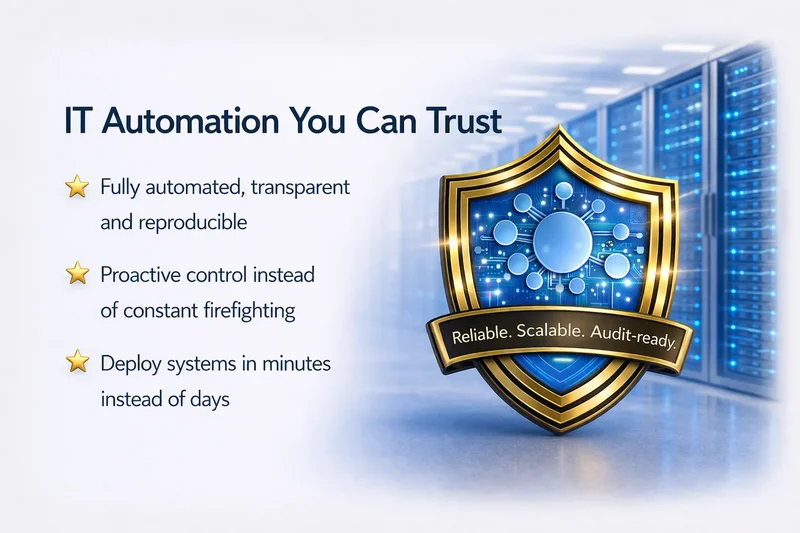 UPTR automation platform enabling full IT and OT lifecycle control from provisioning to updates and governance.