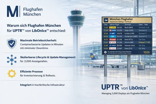 Automatisierte Verwaltung von Tausenden von Linux-Systemen am Flughafen München mittels UPTR für skalierbaren und zuverlässigen Betrieb